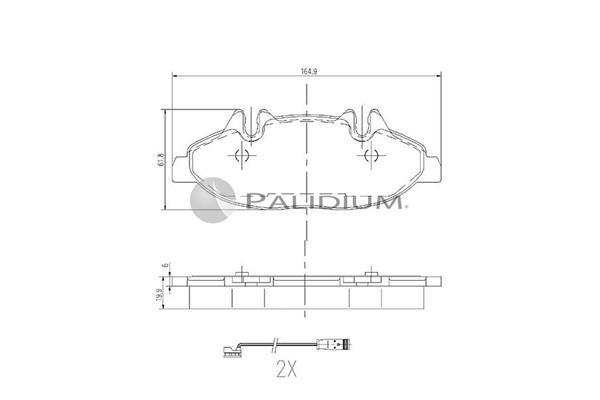 Ashuki P1-1141 Brake Pad Set, disc brake P11141