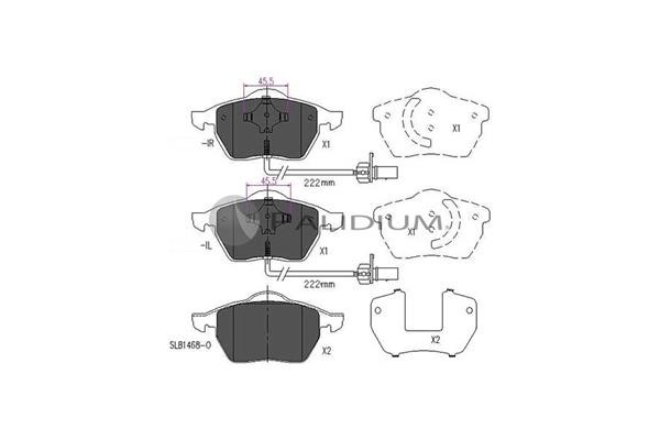 Ashuki P1-1014 Brake Pad Set, disc brake P11014