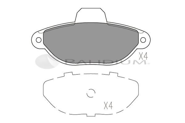 Ashuki P1-1170 Brake Pad Set, disc brake P11170