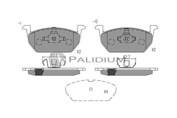 Ashuki P1-1541 Brake Pad Set, disc brake P11541