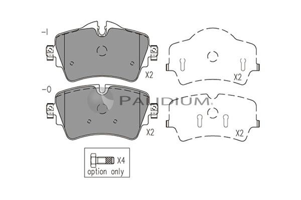 Ashuki P1-1525 Brake Pad Set, disc brake P11525