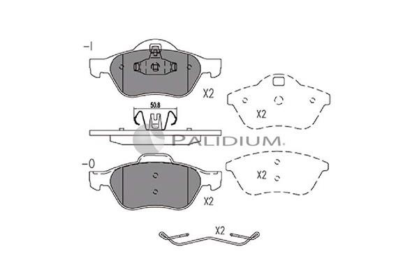 Ashuki P1-1153 Brake Pad Set, disc brake P11153