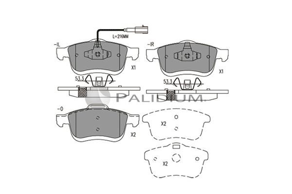 Ashuki P1-1557 Brake Pad Set, disc brake P11557
