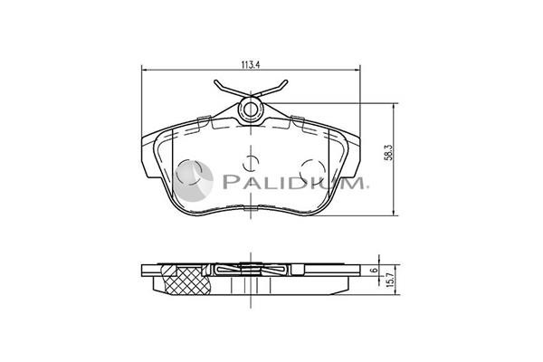 Ashuki P1-1178 Brake Pad Set, disc brake P11178