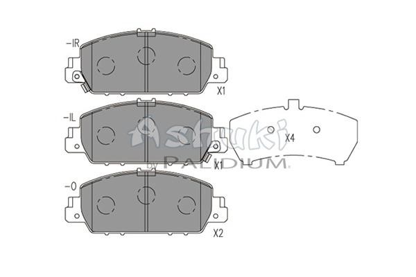 Ashuki H026-43 Brake Pad Set, disc brake H02643