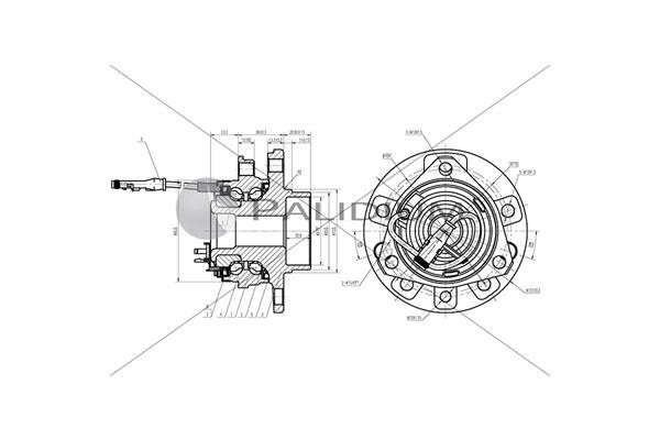 Ashuki PAL6-2046 Wheel bearing kit PAL62046