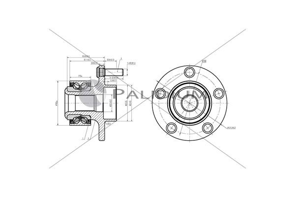 Ashuki PAL6-2017 Wheel bearing kit PAL62017