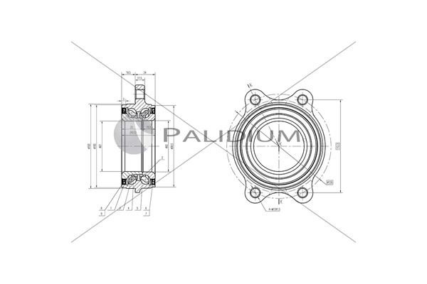 Ashuki PAL6-2016 Wheel bearing kit PAL62016