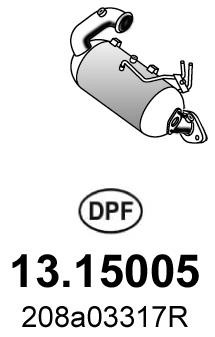Asso 13.15005 Soot/Particulate Filter, exhaust system 1315005