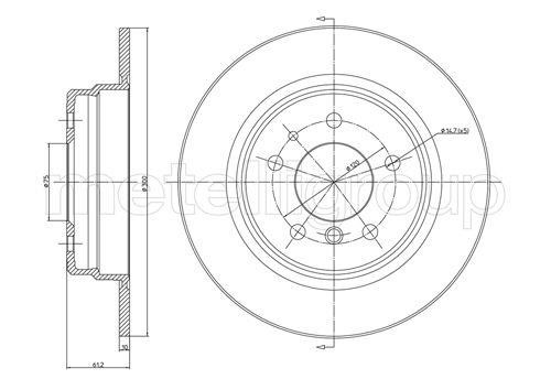 Fri.tech BD0055 Brake disc BD0055