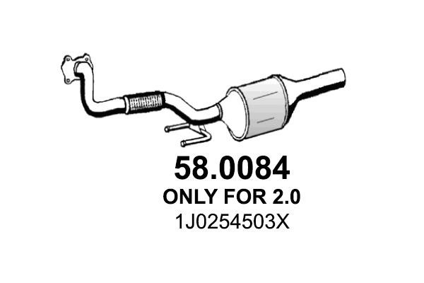 Asso 58.0084 Catalytic Converter 580084