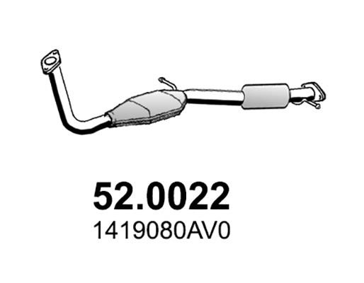 Asso 52.0022 Catalytic Converter 520022