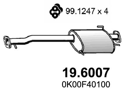 Asso 19.6007 Central silencer 196007