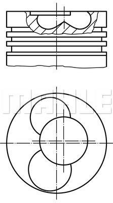 Mahle Original 033 PI 00107 001 Piston set 033PI00107001