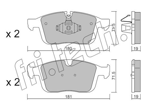 Fri.tech 1188.0 Brake Pad Set, disc brake 11880