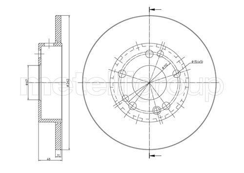 Fri.tech BD0019 Brake disc BD0019