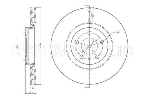 Fri.tech BD0684 Brake disc BD0684