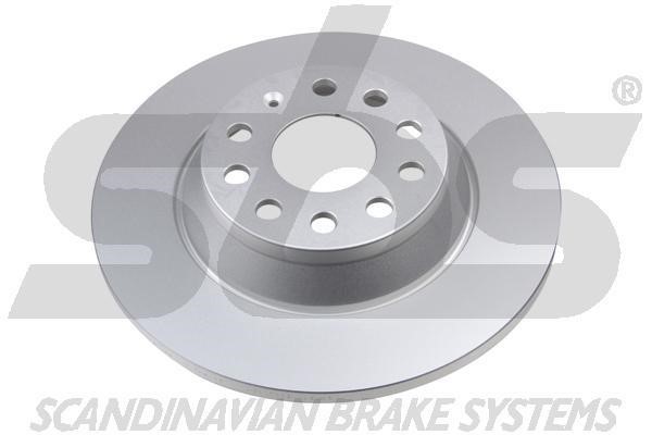 SBS 18153147160 Rear brake disc, non-ventilated 18153147160