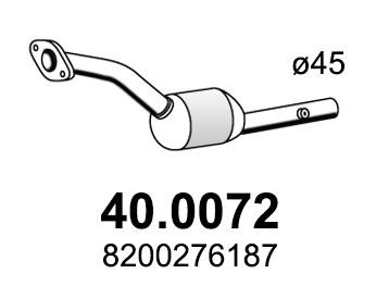 Asso 40.0072 Catalytic Converter 400072