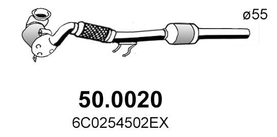 Cat converter Audi A1: 500020 Asso Catalytic Converter