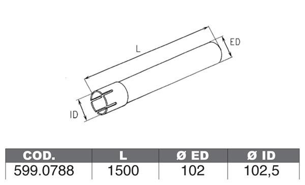 Asso 599.0788 Fitting kit for silencer 5990788