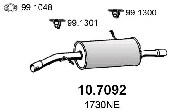 Asso 10.7092 Shock absorber 107092