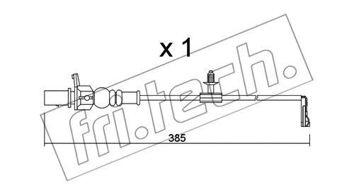 Fri.tech SU.348 Warning contact, brake pad wear SU348