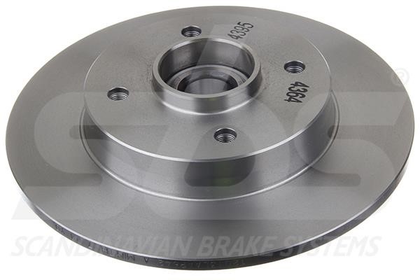 SBS 1815203738 Rear brake disc, non-ventilated 1815203738