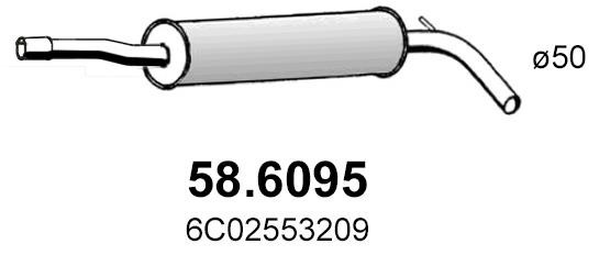 Asso 58.6095 Middle Silencer 586095