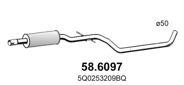 Asso 58.6097 Middle Silencer 586097