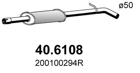 Asso 40.6108 Middle Silencer 406108