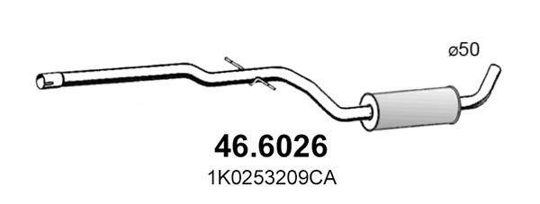 Asso 46.6026 Middle Silencer 466026