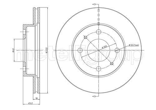 Fri.tech BD0397 Brake disc BD0397