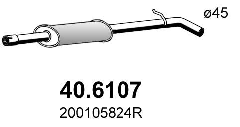 Asso 40.6107 Middle Silencer 406107