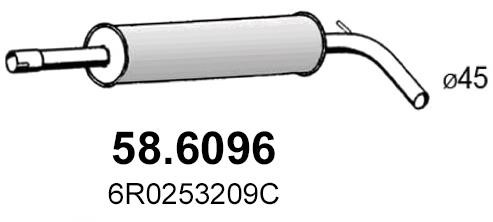 Asso 58.6096 Middle Silencer 586096