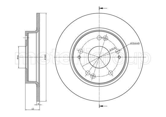 Fri.tech BD1108 Brake disc BD1108