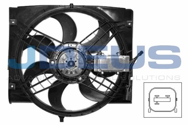 J. Deus EV0050760 Hub, engine cooling fan wheel EV0050760
