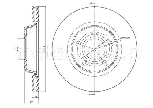 Fri.tech BD0472 Brake disc BD0472