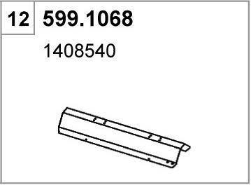 Asso 599.1068 Fitting kit for silencer 5991068