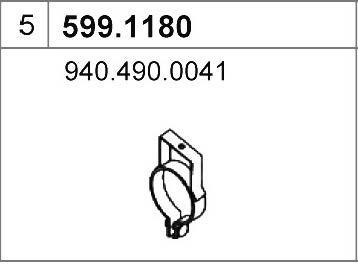 Asso 5991180 Fitting kit for silencer 5991180