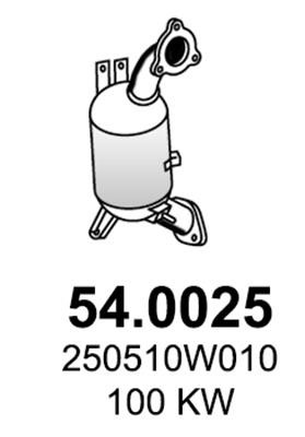 Asso 54.0025 Catalytic Converter 540025