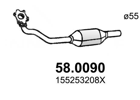 Asso 58.0090 Catalytic Converter 580090