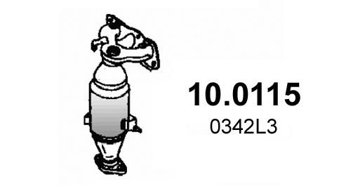 Catalyst exhaust Toyota Aygo: 100115 Asso Catalytic Converter