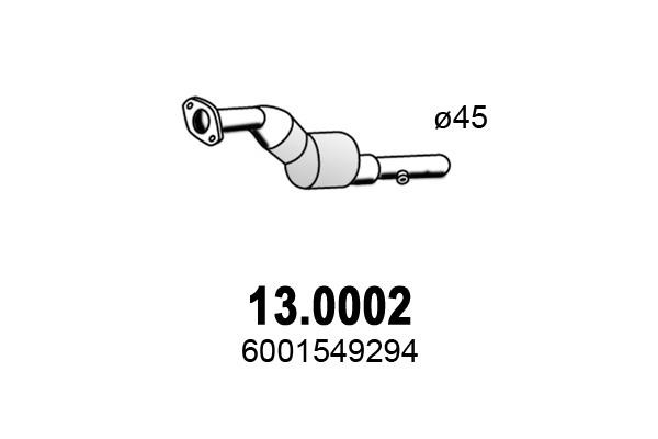 Asso 13.0002 Catalytic Converter 130002