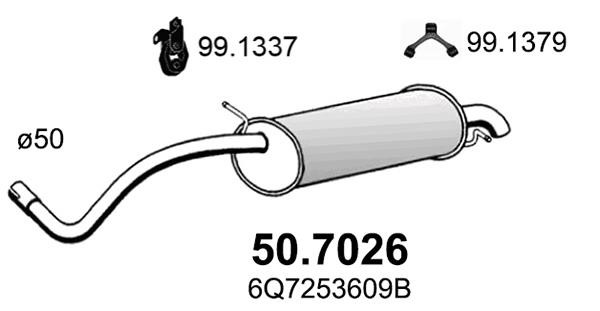 Asso 50.7026 Shock absorber 507026