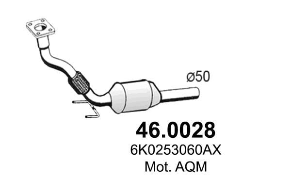Asso 46.0028 Catalytic Converter 460028