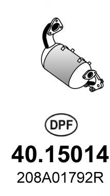 Asso 40.15014 Soot/Particulate Filter, exhaust system 4015014