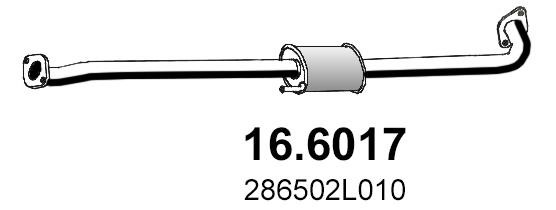Asso 16.6017 Middle Silencer 166017
