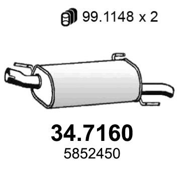 Asso 34.7160 Shock absorber 347160