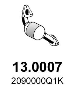 Catalyst exhaust Renault: 130007 Asso Catalytic Converter